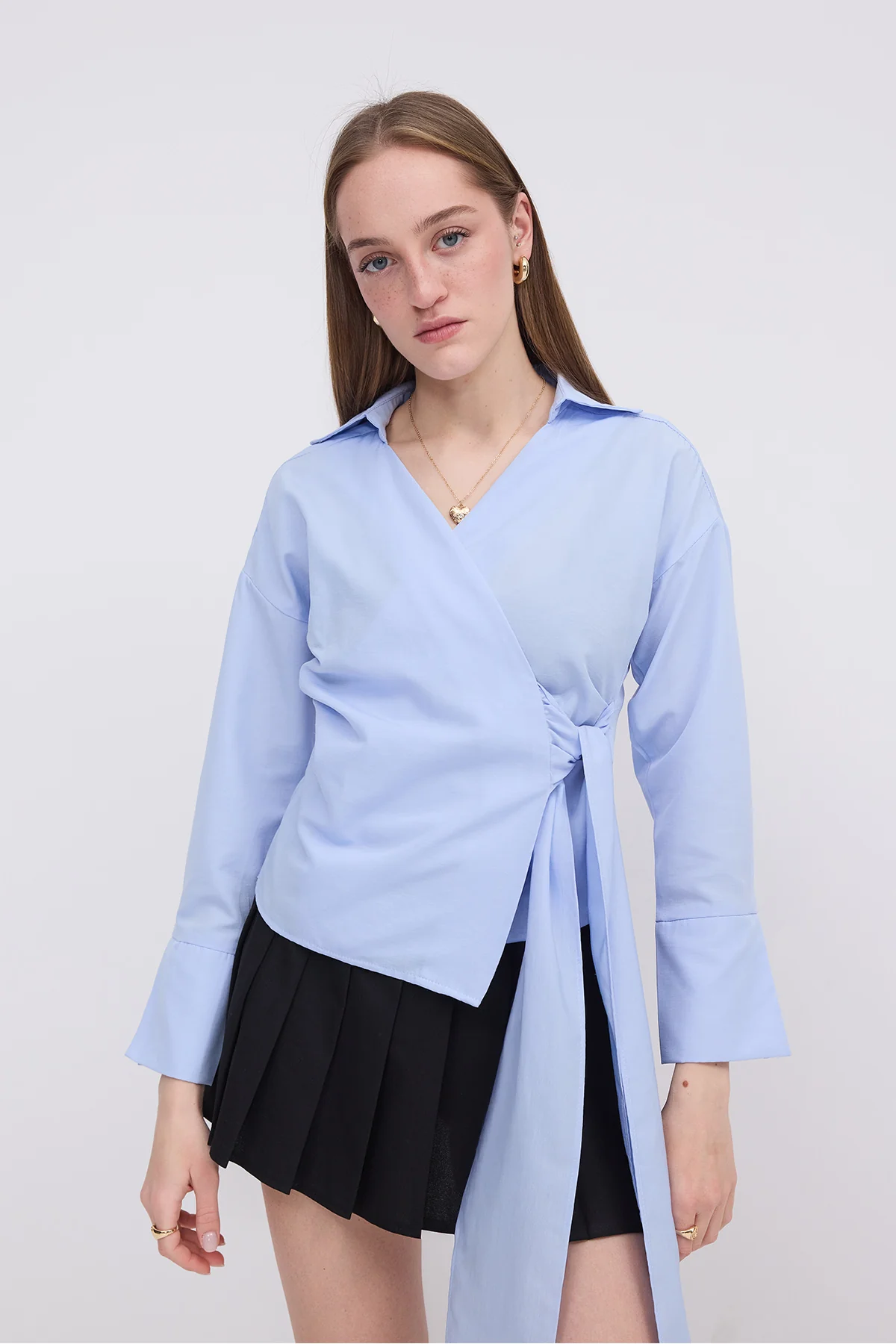 Side Tie Shirt - Image 30