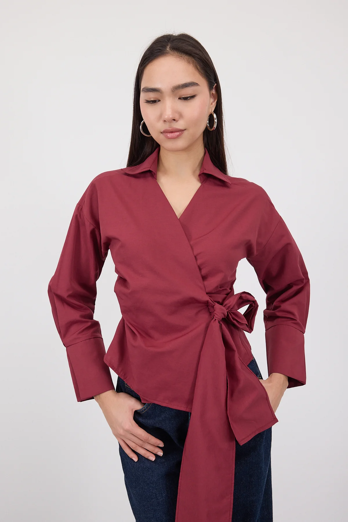 Side Tie Shirt - Image 36