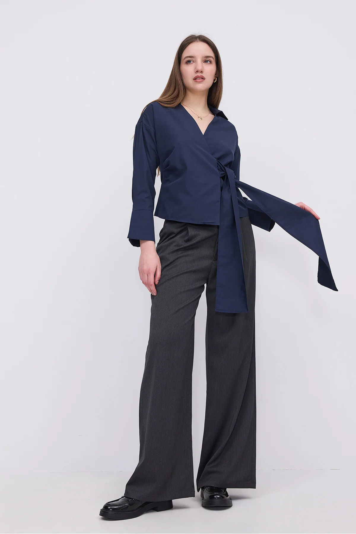 Side Tie Shirt - Image 42