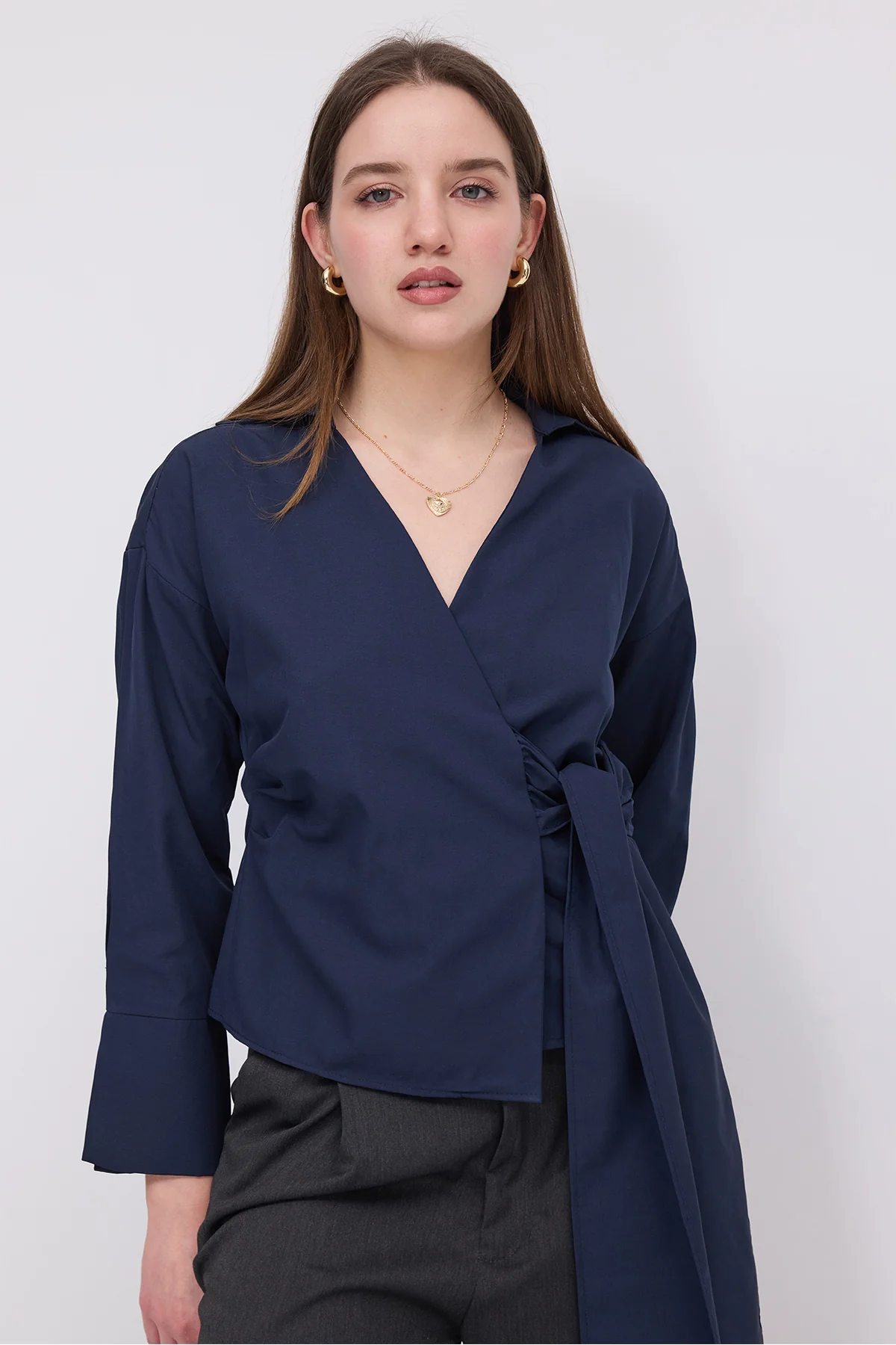 Side Tie Shirt - Image 43
