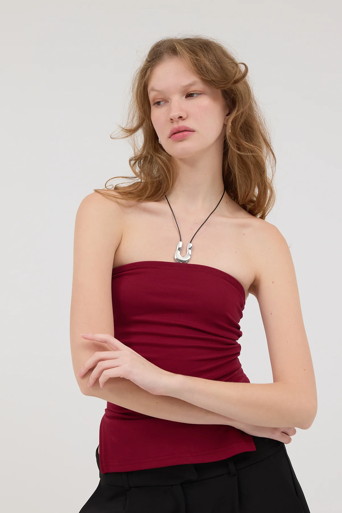 Strapless Gathered Bustier - Image 40