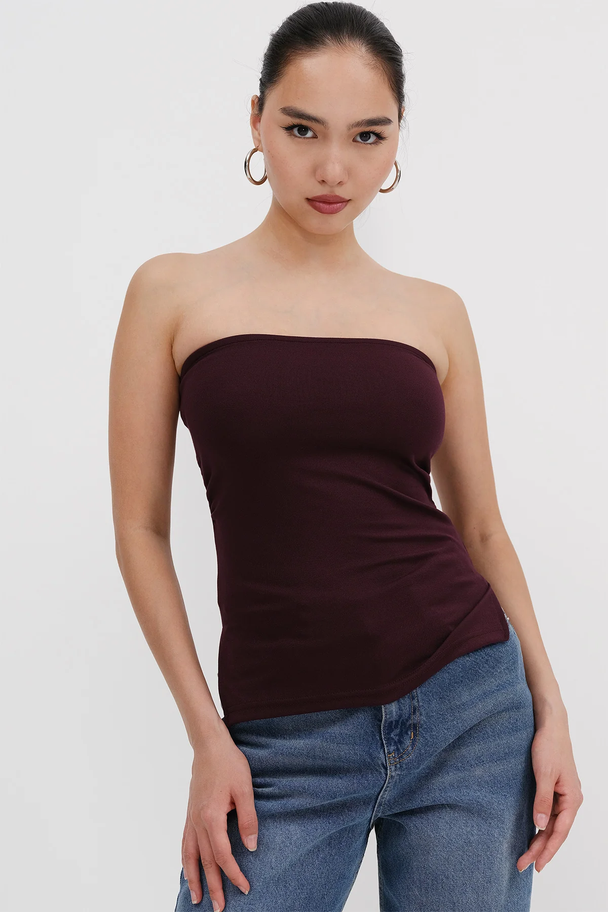 Strapless Gathered Bustier - Image 8