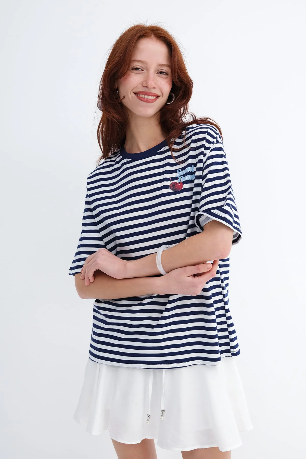 Striped Cherry T-shirt - Image 4