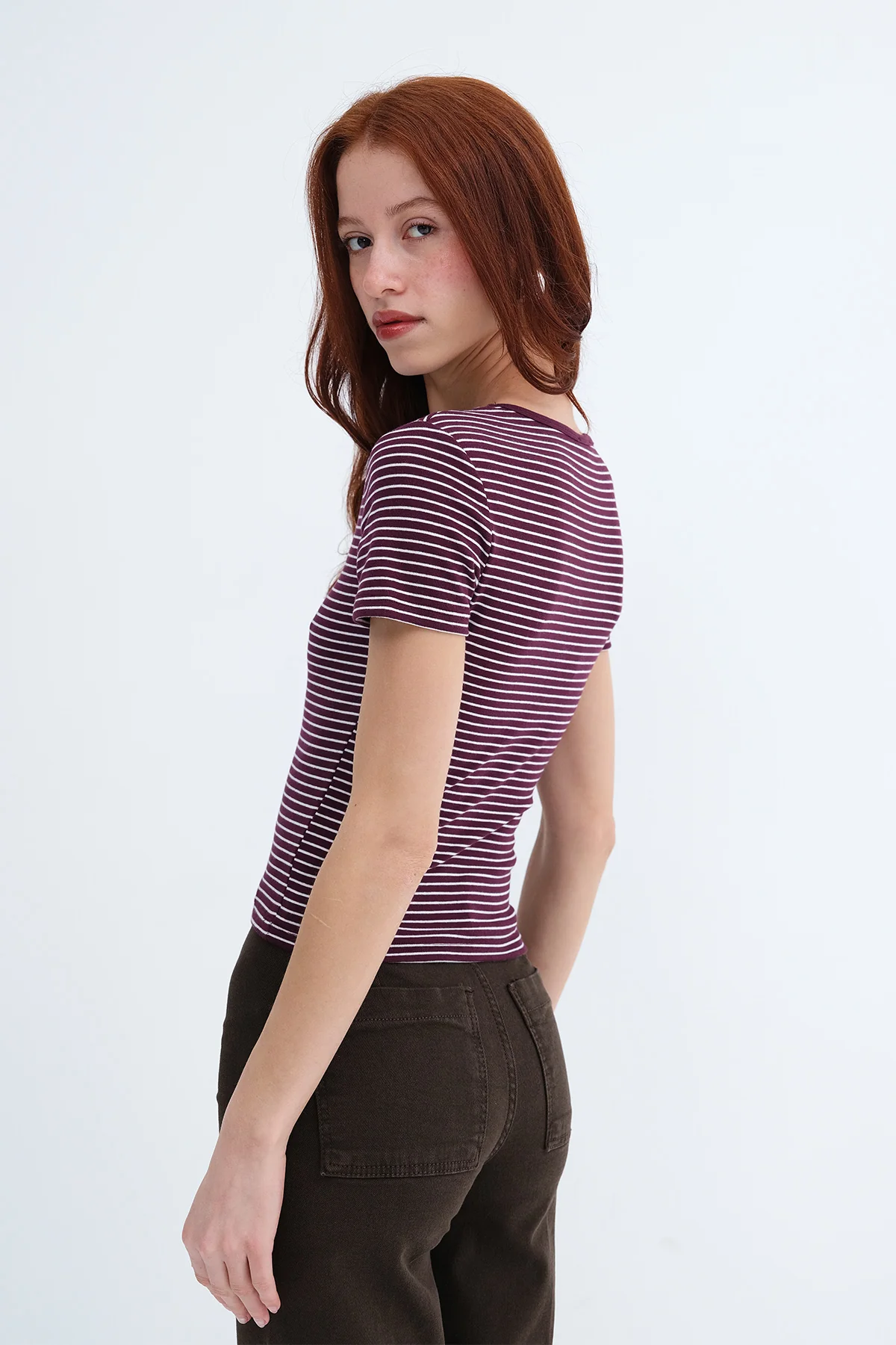 Striped Short Sleeve T-Shirt - Image 11