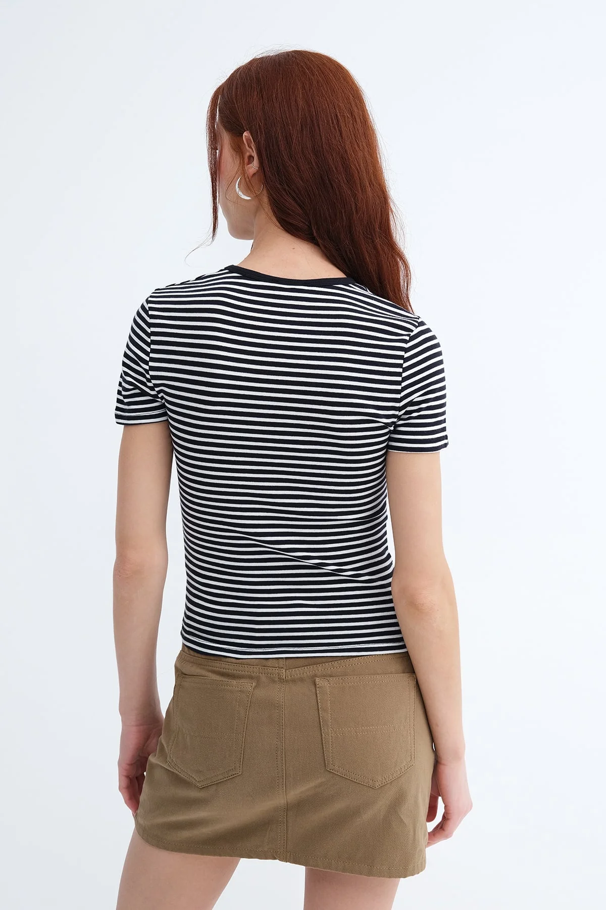 Striped Short Sleeve T-Shirt - Image 4