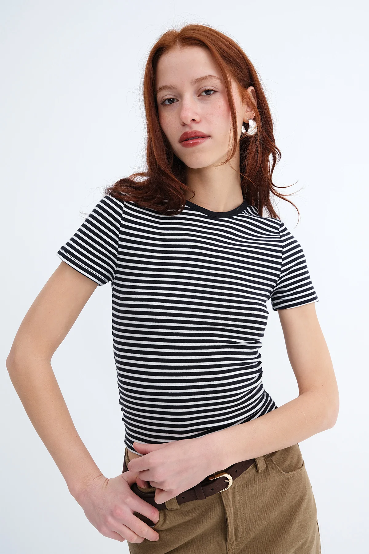 Striped Short Sleeve T-Shirt - Image 6