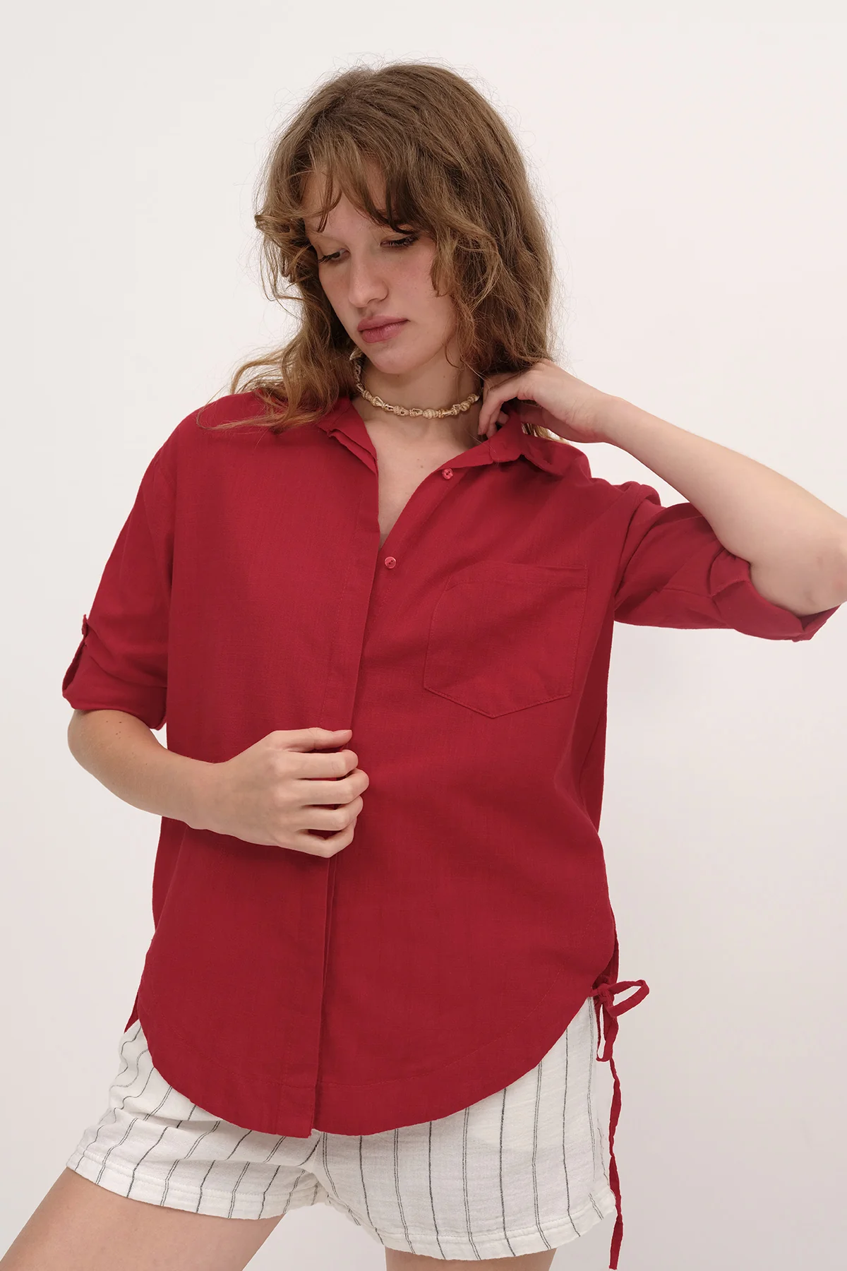 Tie Detail Shirt - Image 8