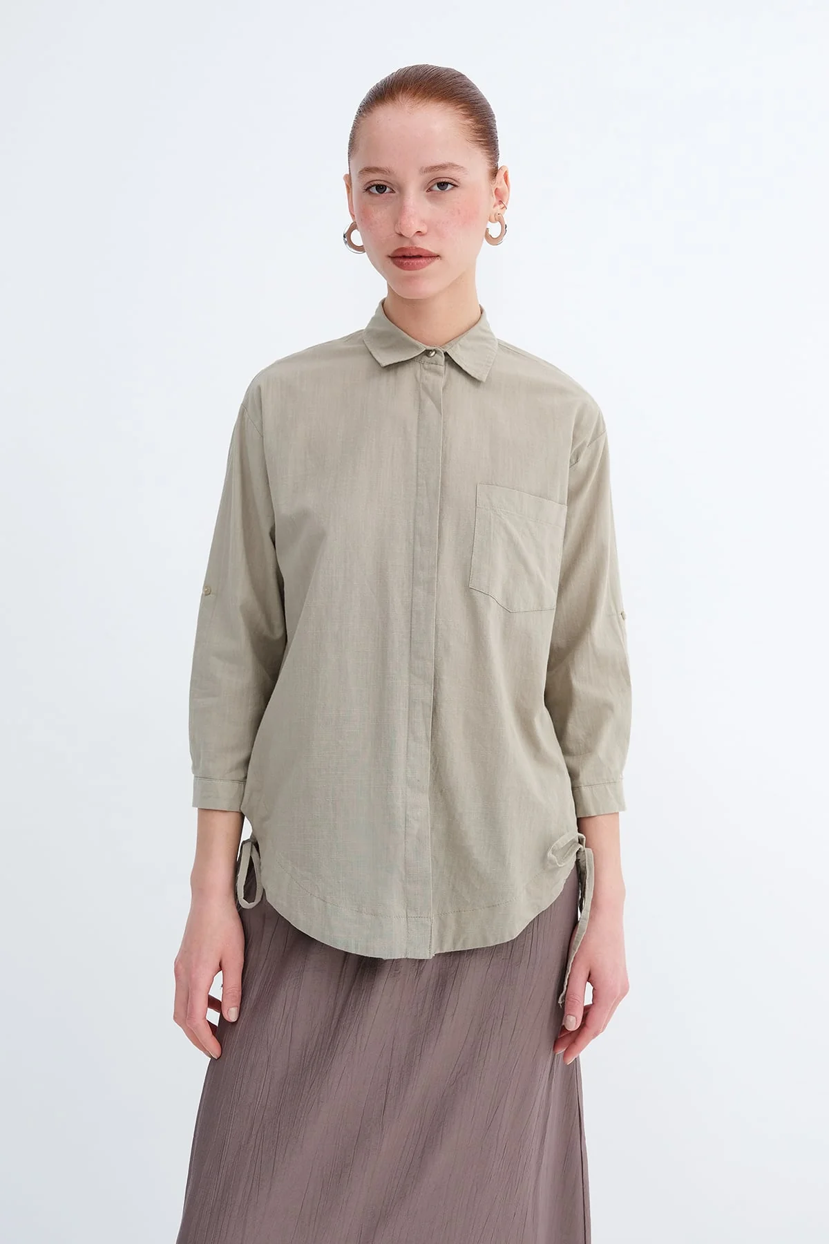 Tie Detail Shirt - Image 9