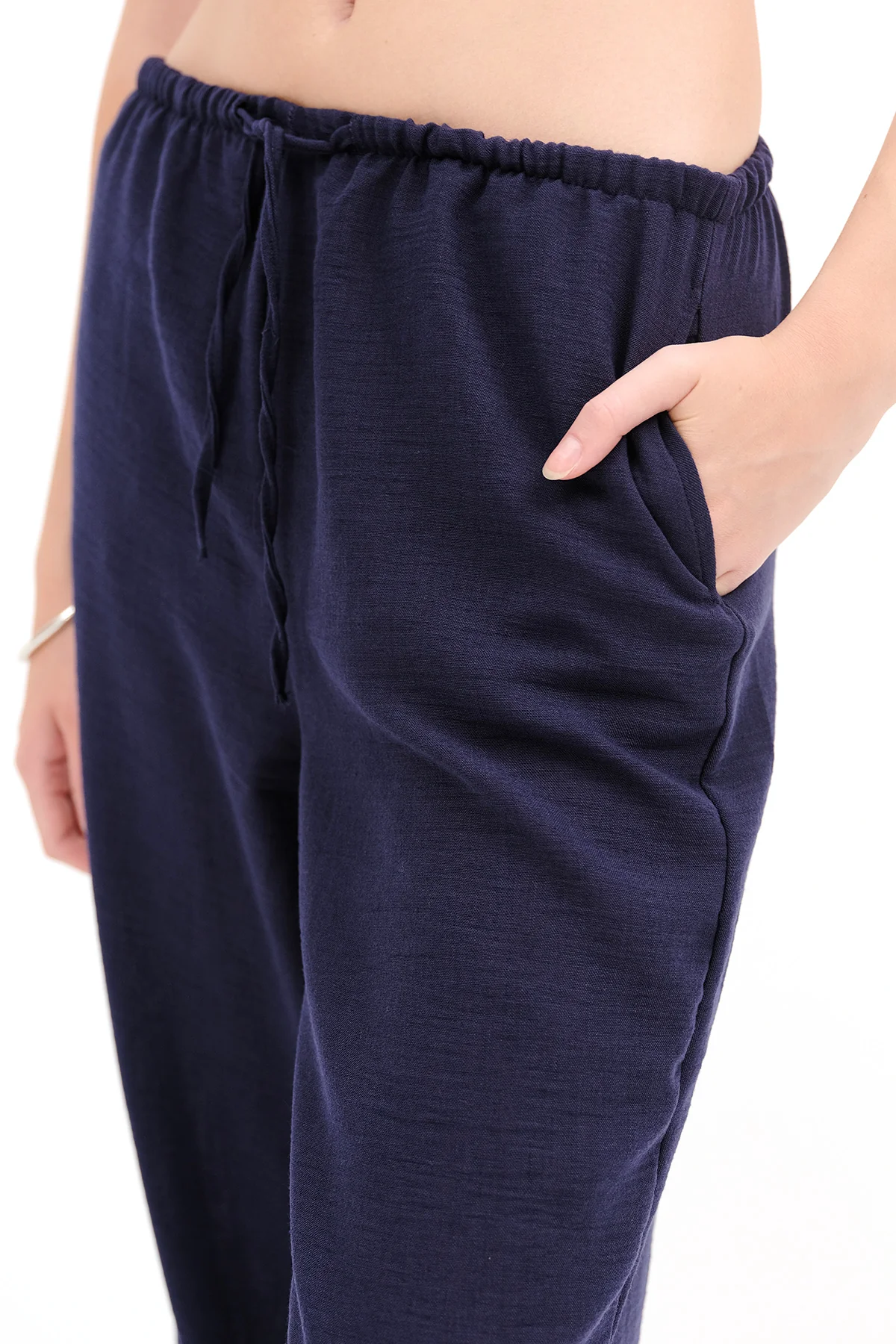 Tied Wide Leg Trousers - Image 12