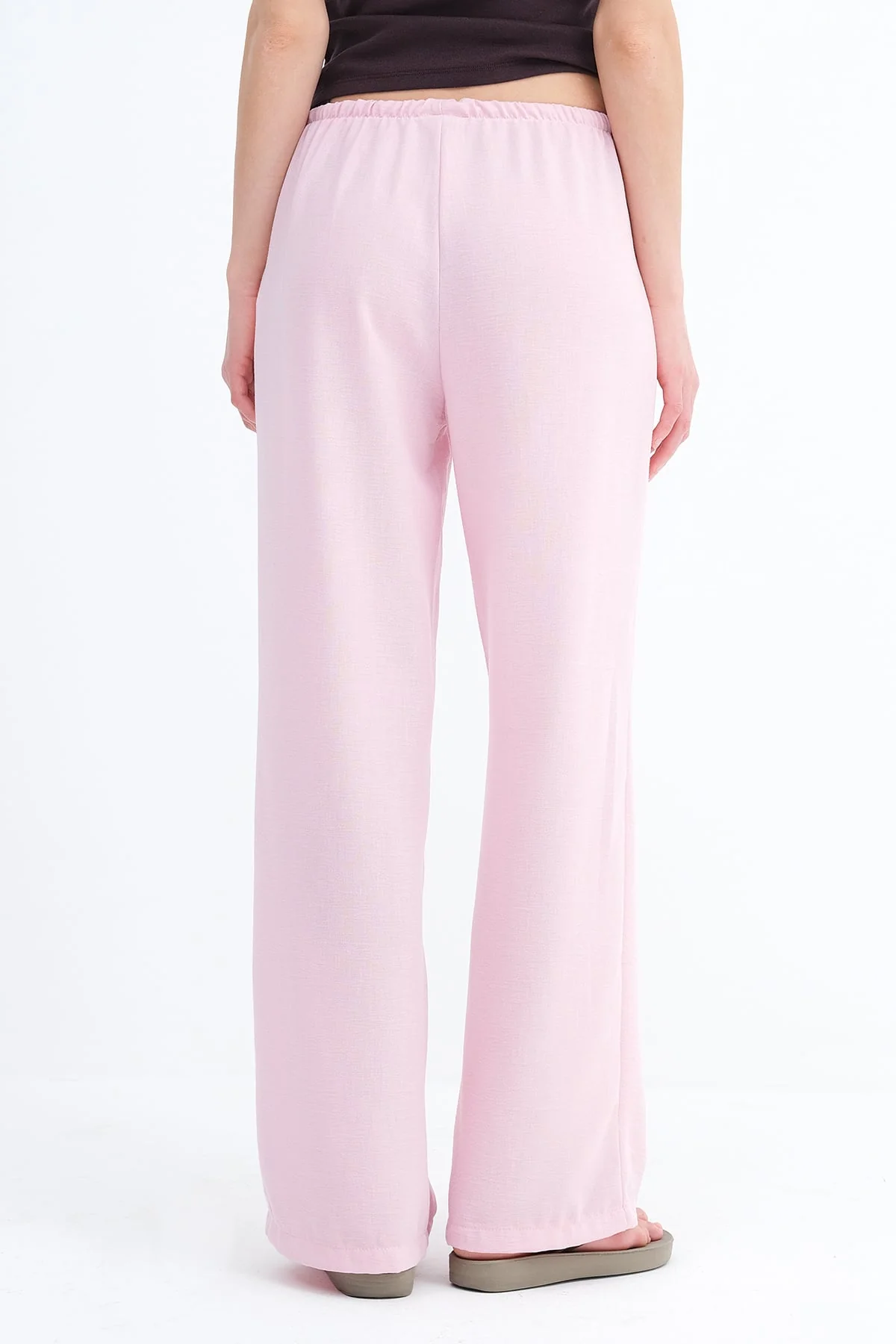 Tied Wide Leg Trousers - Image 17