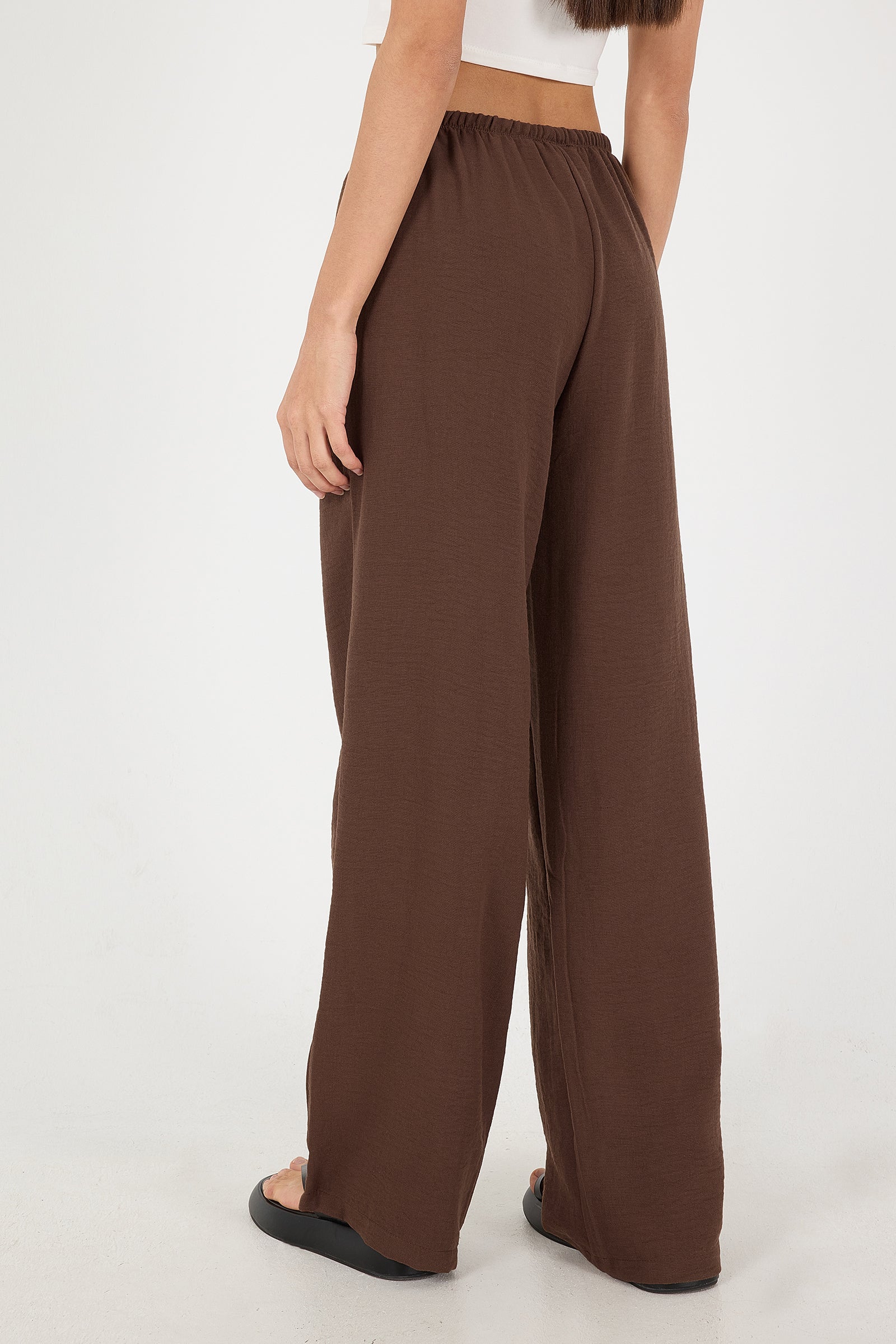 Tied Wide Leg Trousers - Image 40