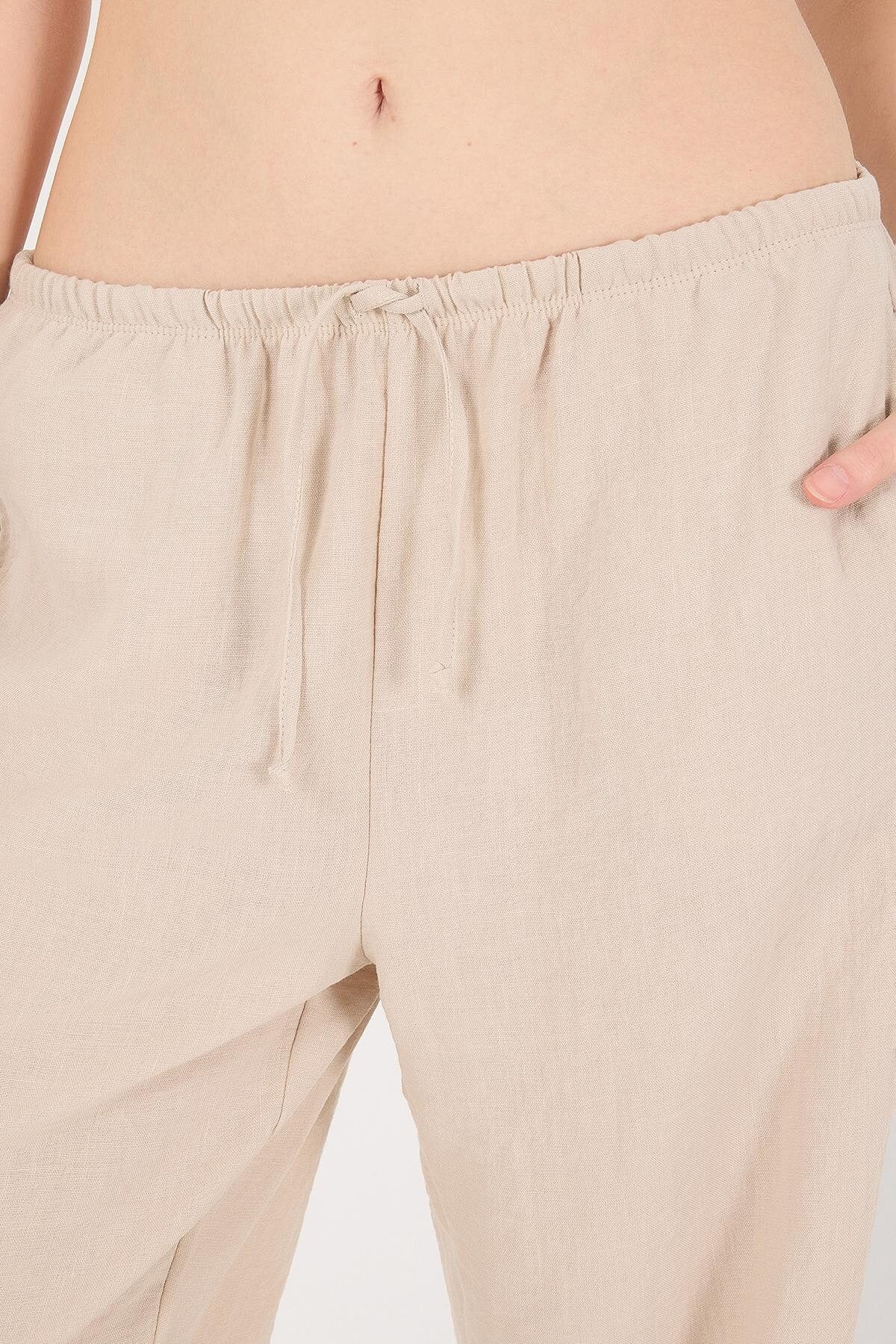 Tied Wide Leg Trousers - Image 49