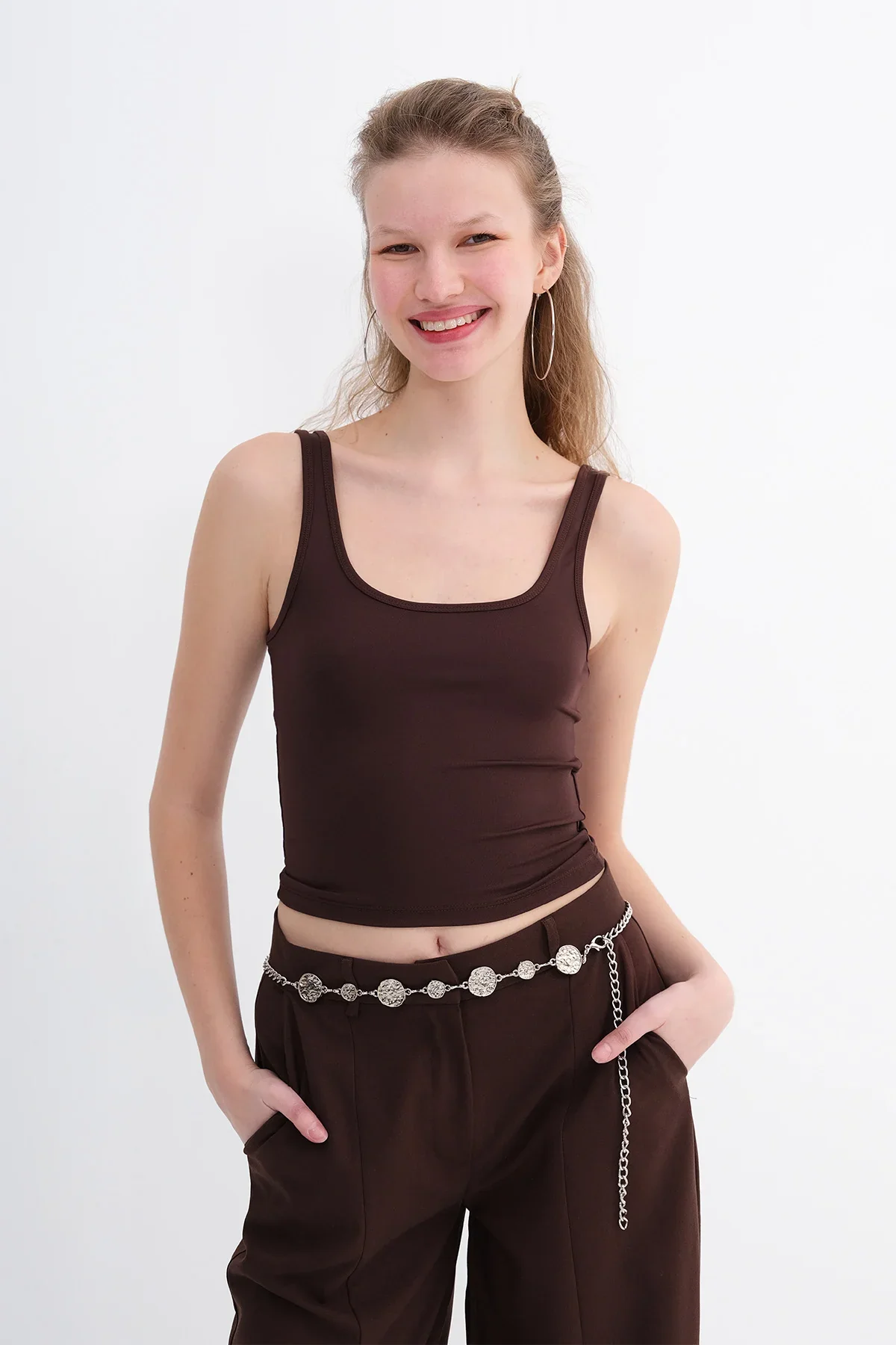 U Neck Basic Undershirt - Image 48