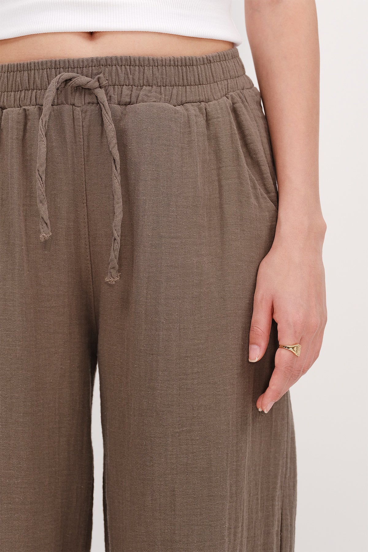 Wide-Leg Trousers With Elastic Waist - Image 15