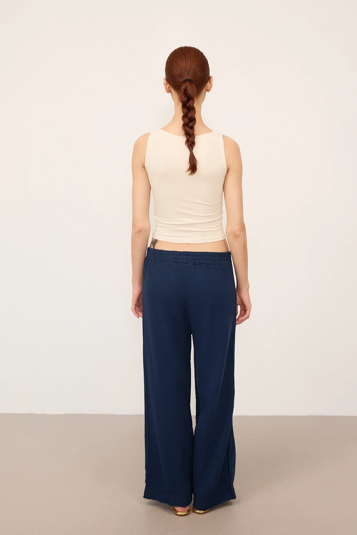 Wide-Leg Trousers With Elastic Waist - Image 34