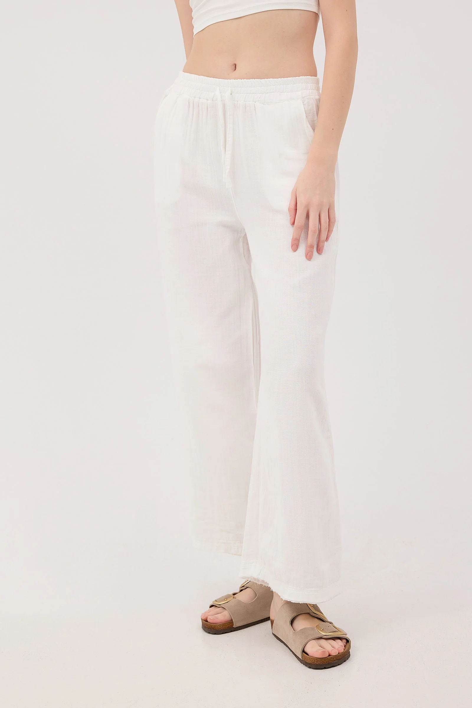 Wide-Leg Trousers With Elastic Waist - Image 53