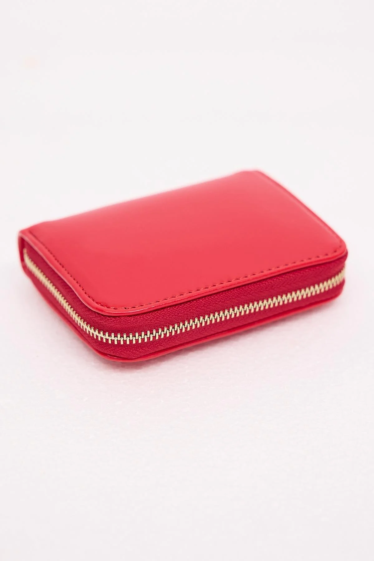 Zip-Up Patent Leather Wallet - Image 4