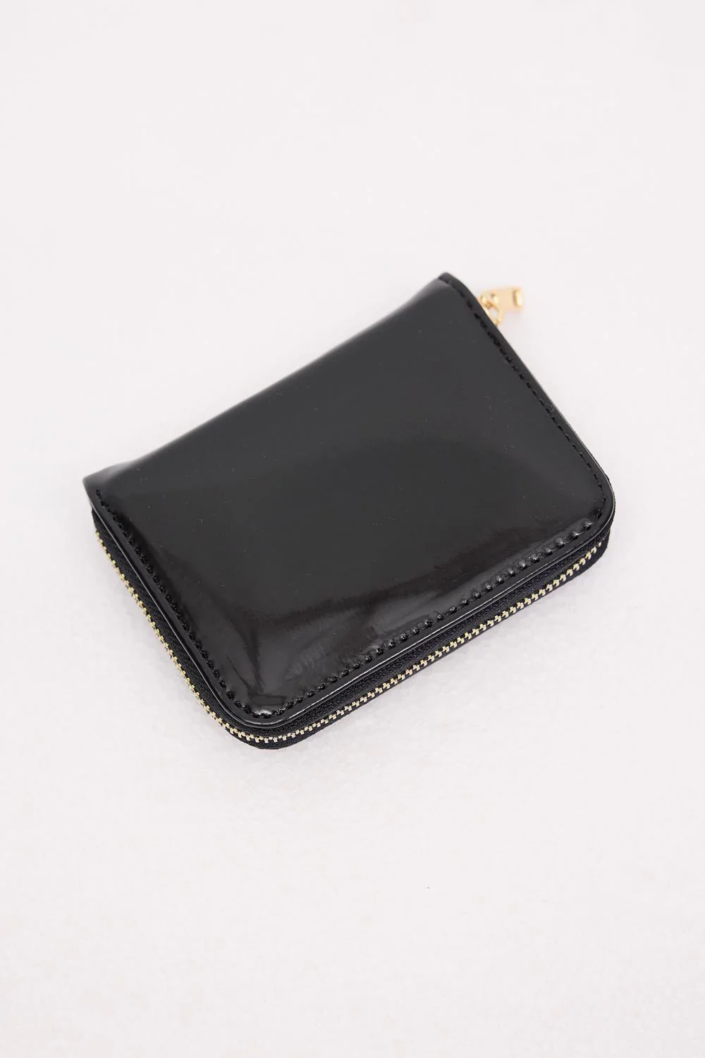 Zip-Up Patent Leather Wallet - Image 5