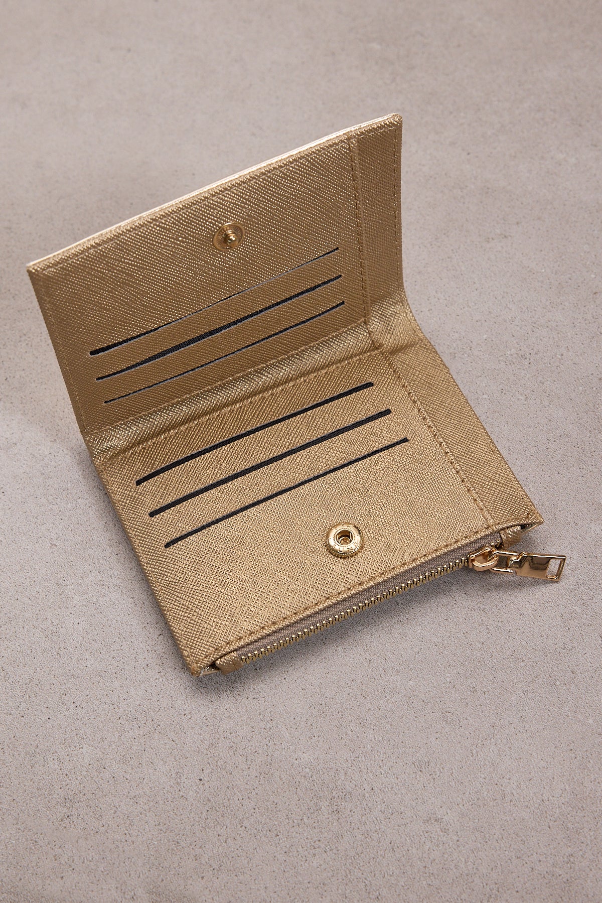 Zippered Snap Closure Wallet - Image 5